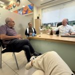 פגישת עבודה עם מנהל סניף מזרחי טפחות לב העיר בפתח תקווה